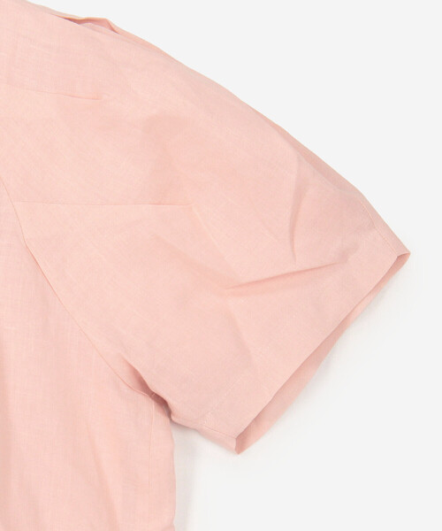 Bshop(ビショップ)の「eunoia | リネン ピンタック半袖ワンピース WOMEN(ワンピース・レディース・ブラック/クリーム/ピンク・S)」の11枚目の写真