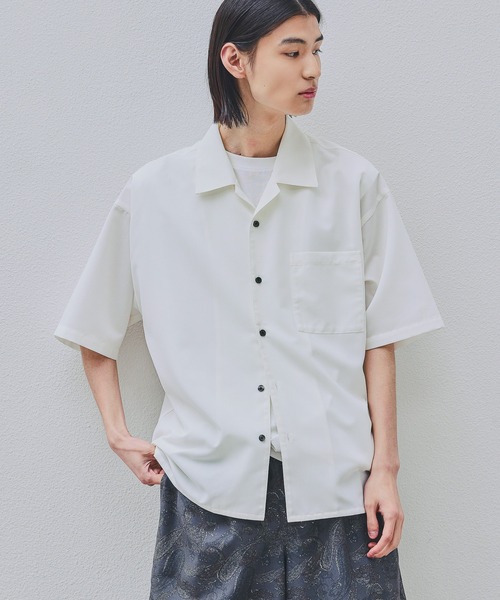 LAKOLE（ラコレ）の「プレーンウィーブドライカイキンシャツ / 650674（シャツ/ブラウス・メンズ・ネイビー/ホワイト/ライトグレー/ボルドー/ブラック・SMALL/MEDIUM/LARGE/X-LARGE）」の2枚目の写真