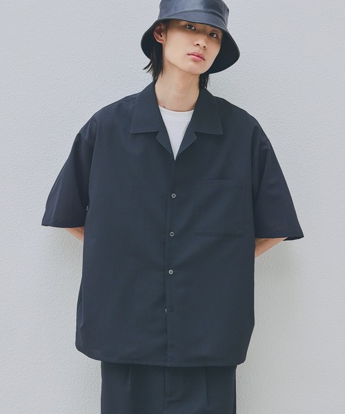 LAKOLE（ラコレ）の「プレーンウィーブドライカイキンシャツ / 650674（シャツ/ブラウス・メンズ・ネイビー/ホワイト/ライトグレー/ボルドー/ブラック・SMALL/MEDIUM/LARGE/X-LARGE）」の3枚目の写真