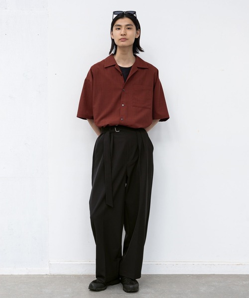 LAKOLE（ラコレ）の「プレーンウィーブドライカイキンシャツ / 650674（シャツ/ブラウス・メンズ・ネイビー/ホワイト/ライトグレー/ボルドー/ブラック・SMALL/MEDIUM/LARGE/X-LARGE）」の7枚目の写真