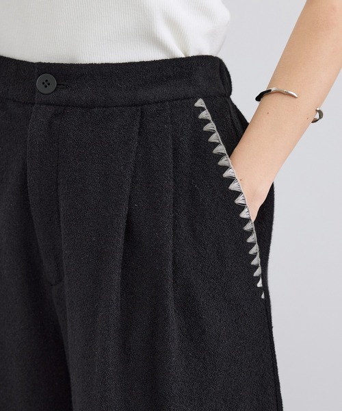 SALON adam et rope'(サロン アダム エ ロペ)の「ミニパイルショートパンツ / セットアップ対応(その他パンツ・レディース・キナリ/ブラック・M/S)」の13枚目の写真
