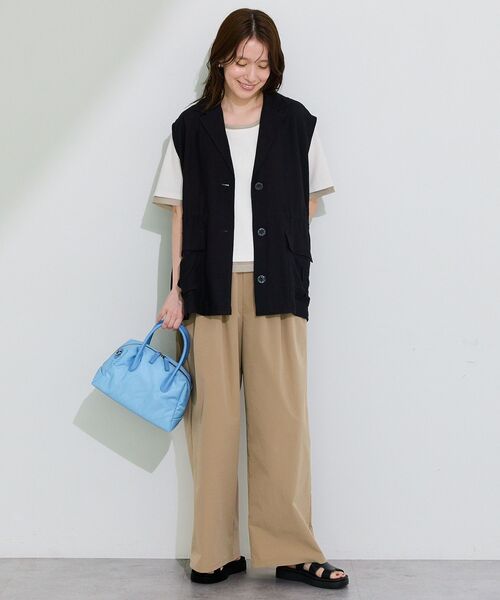 Green Parks(グリーンパークス)の「チュールレイヤードボックスプルオーバー(Tシャツ/カットソー・レディース・ブラウン/チャコールグレー/オフホワイト・FREE)」の22枚目の写真