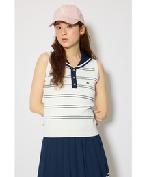 【RIENDA GOLF 一部店舗・WEB限定】マリンボーダーニットトップス