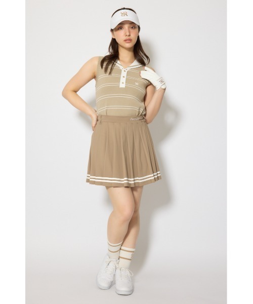 RIENDA GOLF(リエンダゴルフ)の「【RIENDA GOLF 一部店舗・WEB限定】マリンボーダーニットトップス(ニット/セーター・レディース・ホワイト/ライトブルー/ベージュ・MEDIUM/SMALL)」の15枚目の写真