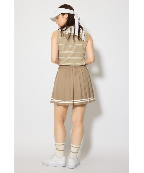 RIENDA GOLF(リエンダゴルフ)の「【RIENDA GOLF 一部店舗・WEB限定】マリンボーダーニットトップス(ニット/セーター・レディース・ホワイト/ライトブルー/ベージュ・MEDIUM/SMALL)」の16枚目の写真