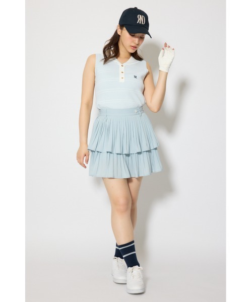 RIENDA GOLF(リエンダゴルフ)の「【RIENDA GOLF 一部店舗・WEB限定】マリンボーダーニットトップス(ニット/セーター・レディース・ホワイト/ライトブルー/ベージュ・MEDIUM/SMALL)」の22枚目の写真