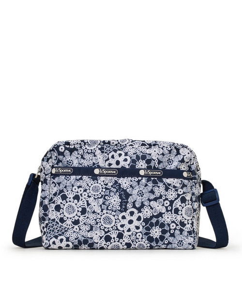 LeSportsac(レスポートサック)の「DANIELLA CROSSBODY フローラルレースネイビー(ショルダーバッグ・レディース・ブルー・FREE)」の4枚目の写真