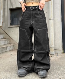 sedacle（セダクル）の「2wayダブルニーリジットデニム（デニムパンツ）」