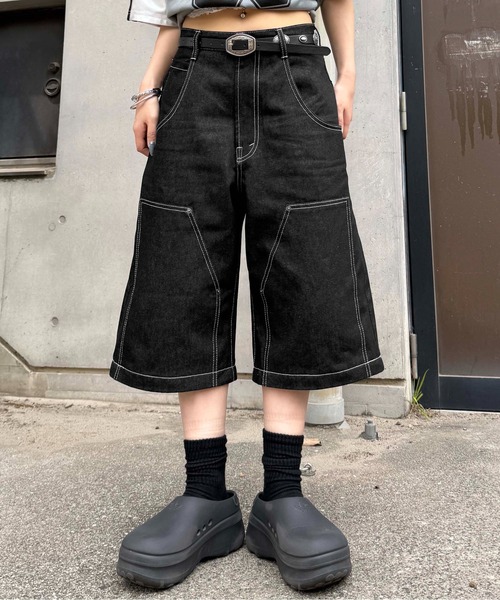 sedacle（セダクル）の「2wayダブルニーリジットデニム（デニムパンツ・メンズ・インディゴブルー/ブラック・LARGE/MEDIUM/SMALL）」の19枚目の写真