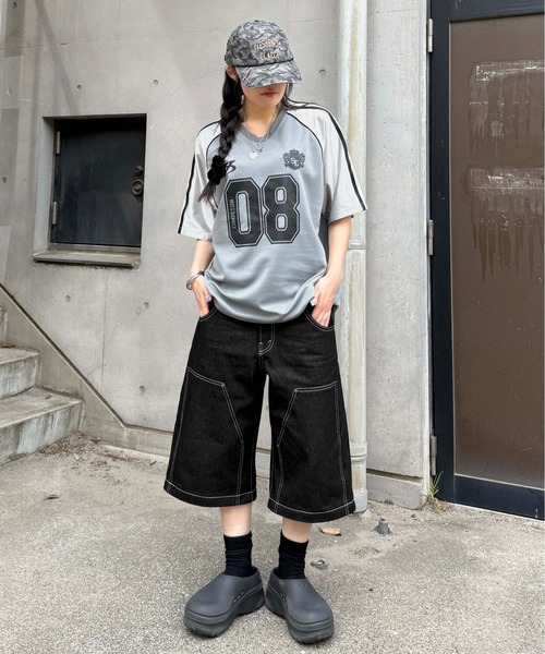 sedacle（セダクル）の「2wayダブルニーリジットデニム（デニムパンツ・メンズ・インディゴブルー/ブラック・LARGE/MEDIUM/SMALL）」の20枚目の写真