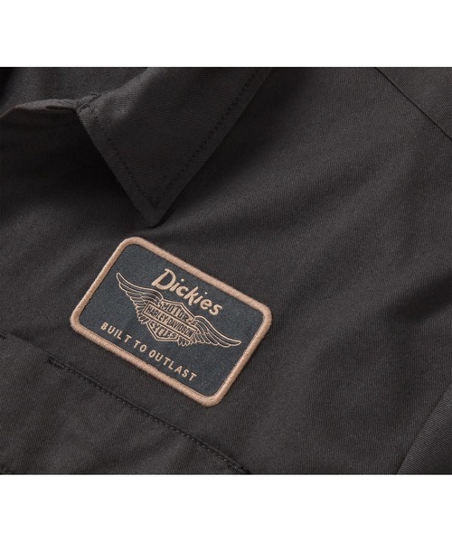 Harley-Davidson(ハーレーダビッドソン)の「Dickies(R) x H-D(R)Built to Outlast ワークシャツ(シャツ/ブラウス・メンズ・ブラック・X-LARGE/LARGE/MEDIUM/SMALL/X-SMALL)」の3枚目の写真