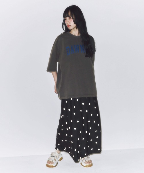 DAWNCE(ダウンス)の「ピグメント加工ワイドフィットTシャツ(Tシャツ/カットソー・メンズ・チャコール/ピンク・L/M)」の17枚目の写真