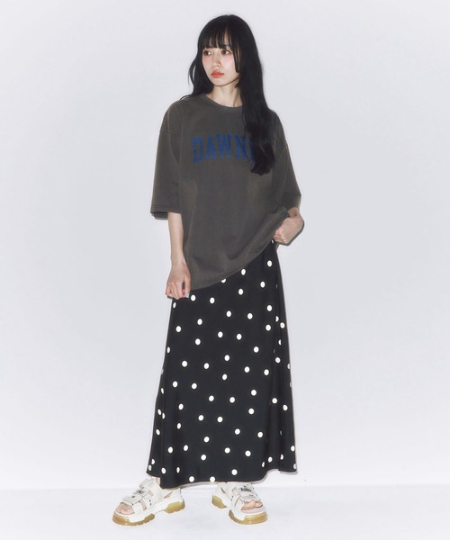 DAWNCE(ダウンス)の「ピグメント加工ワイドフィットTシャツ(Tシャツ/カットソー・メンズ・チャコール/ピンク・L/M)」の18枚目の写真
