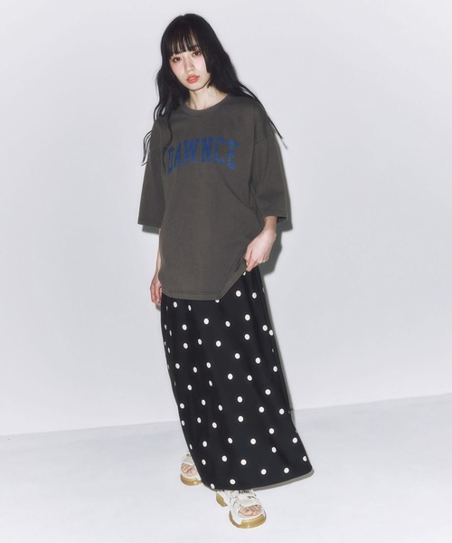 DAWNCE(ダウンス)の「ピグメント加工ワイドフィットTシャツ(Tシャツ/カットソー・メンズ・チャコール/ピンク・L/M)」の19枚目の写真