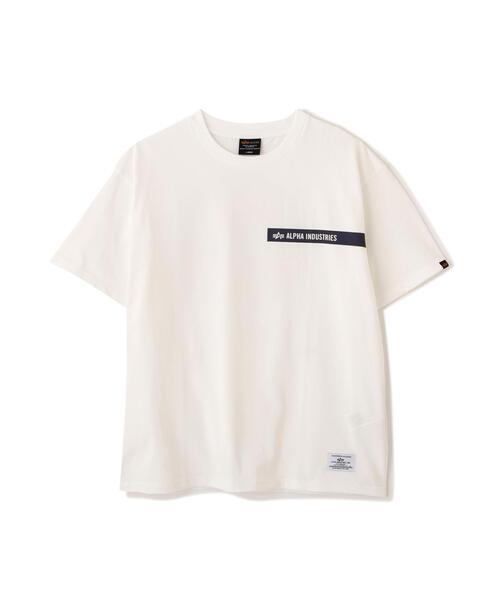 Alpha Industries（アルファインダストリーズ）の「【日本限定】Alpha Industries/アルファ インダストリーズ/CAT EMBLEM T‐SHIRT/ キャット エンブレム Tシャツ（Tシャツ/カットソー・メンズ・ブラック/ホワイト系2/オリーブ系・2XL/XL/L/S/M）」の2枚目の写真