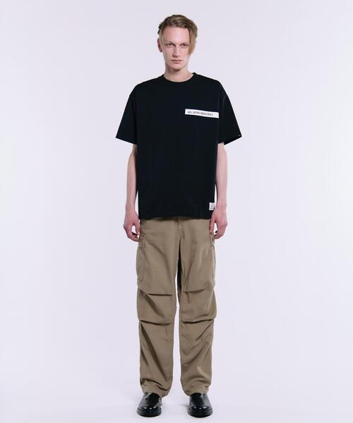 Alpha Industries（アルファインダストリーズ）の「【日本限定】Alpha Industries/アルファ インダストリーズ/CAT EMBLEM T‐SHIRT/ キャット エンブレム Tシャツ（Tシャツ/カットソー・メンズ・ブラック/ホワイト系2/オリーブ系・2XL/XL/L/S/M）」の5枚目の写真