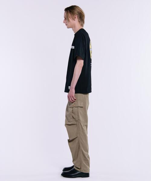 Alpha Industries（アルファインダストリーズ）の「【日本限定】Alpha Industries/アルファ インダストリーズ/CAT EMBLEM T‐SHIRT/ キャット エンブレム Tシャツ（Tシャツ/カットソー・メンズ・ブラック/ホワイト系2/オリーブ系・2XL/XL/L/S/M）」の6枚目の写真