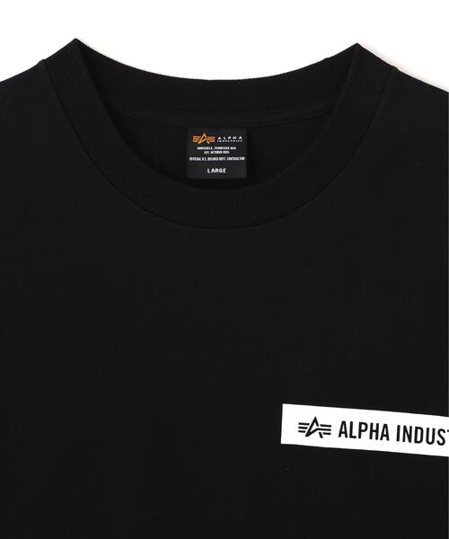 Alpha Industries（アルファインダストリーズ）の「【日本限定】Alpha Industries/アルファ インダストリーズ/CAT EMBLEM T‐SHIRT/ キャット エンブレム Tシャツ（Tシャツ/カットソー・メンズ・ブラック/ホワイト系2/オリーブ系・2XL/XL/L/S/M）」の9枚目の写真