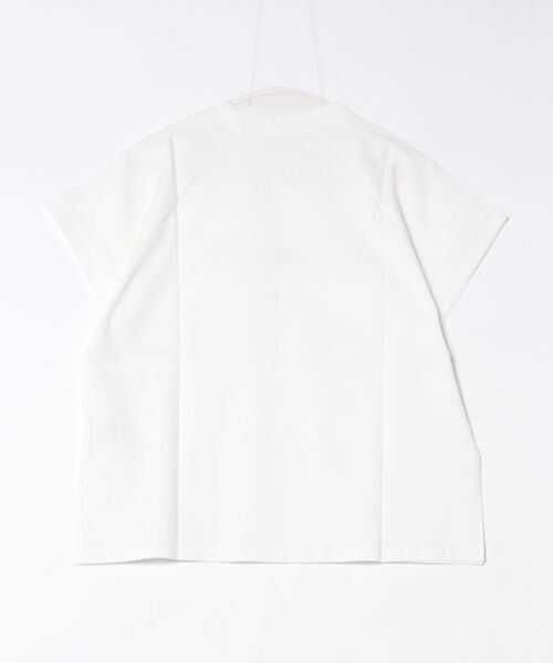 Nowadays(ナウアデイズ)の「ドライタッチコットンロゴTシャツ(Tシャツ/カットソー・レディース・ブラック/ホワイト/ブルー・FREE)」の12枚目の写真