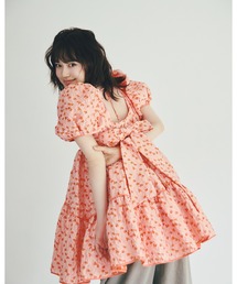 L.B CANDY STOCK]リボンビジュースカラップミニワンピース（ワンピース