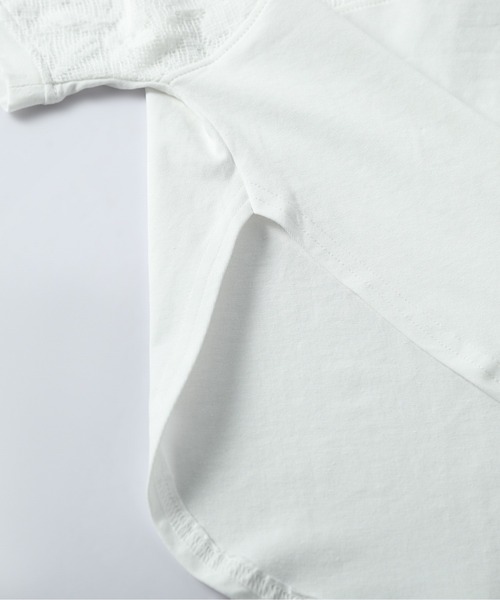 La-gemme(ラジェム)の「花柄レース ドルマンスリーブ トップス(Tシャツ/カットソー・レディース・ブラック/ホワイト・フリー)」の19枚目の写真