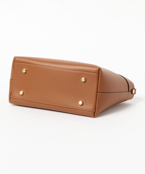 Demi-Luxe BEAMS(デミルクス ビームス)の「【別注】GIANNI NOTARO / クロア付き 2ハンドル バッグ(トートバッグ・レディース・ブラウン系その他4/インディゴブルー・ONE SIZE)」の5枚目の写真