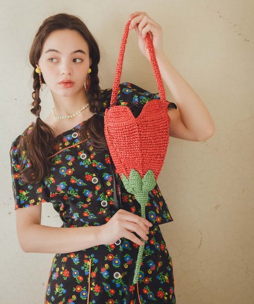 Casselini】Happy crochet Basket（ショルダーバッグ）｜Three Four