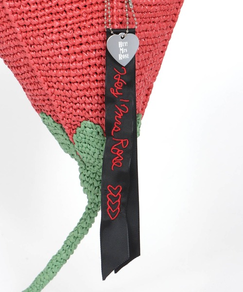 Three Four Time(スリーフォータイム)の「【Casselini】Happy crochet Basket(ショルダーバッグ・レディース・ホワイト/レッド・FREE)」の17枚目の写真