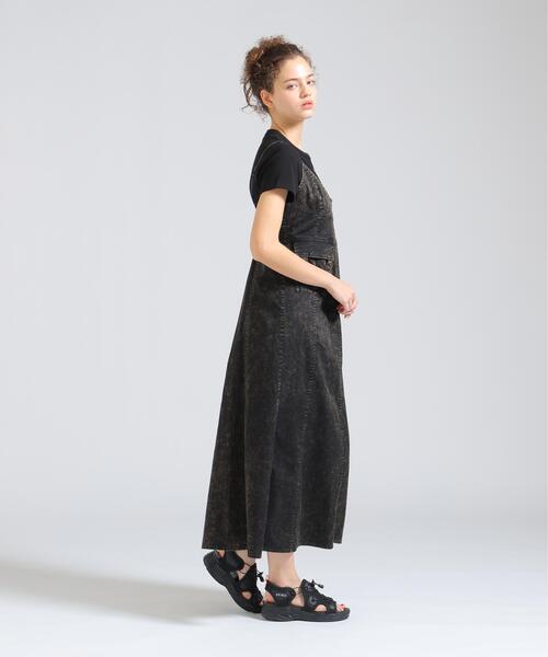 AVIREX（アヴィレックス）の「ACID WASH CAMISOLE DRESS（ワンピース・レディース・ブルー/ブラック・S/M）」の4枚目の写真