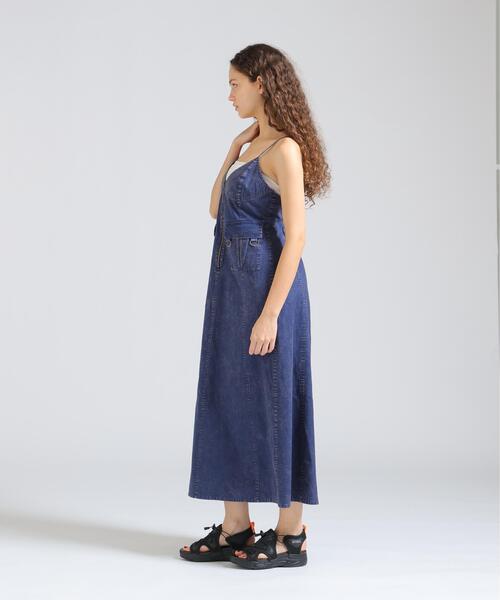 AVIREX（アヴィレックス）の「ACID WASH CAMISOLE DRESS（ワンピース・レディース・ブルー/ブラック・S/M）」の7枚目の写真