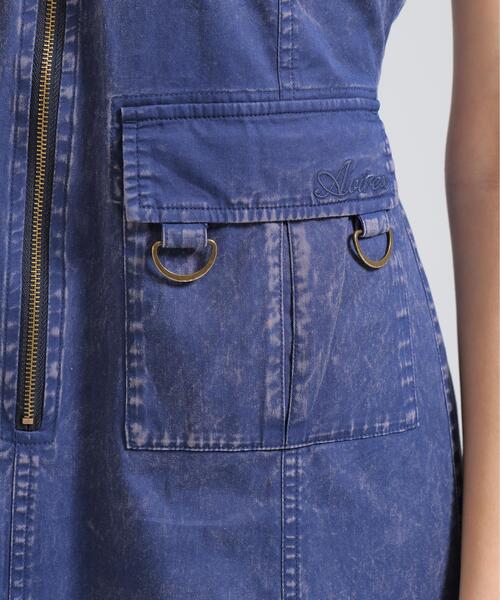 AVIREX（アヴィレックス）の「ACID WASH CAMISOLE DRESS（ワンピース・レディース・ブルー/ブラック・S/M）」の12枚目の写真