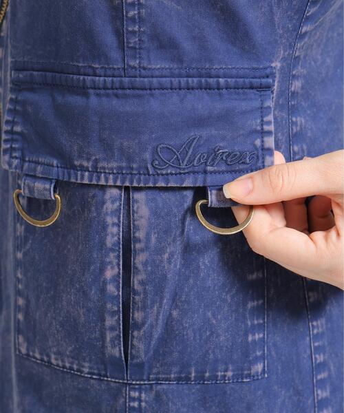 AVIREX（アヴィレックス）の「ACID WASH CAMISOLE DRESS（ワンピース・レディース・ブルー/ブラック・S/M）」の13枚目の写真