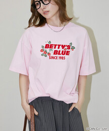 PUBLUX/パブリュクス BETTY'S BLUE フロッキー ロゴ Tシャツ　限定展開