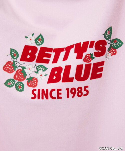 PUBLUX(パブリュクス)の「PUBLUX/パブリュクス BETTY'S BLUE フロッキー ロゴ Tシャツ 限定展開(Tシャツ/カットソー・レディース・ライトグレー/ブラック/ピンク/ブラウン・フリ-)」の12枚目の写真