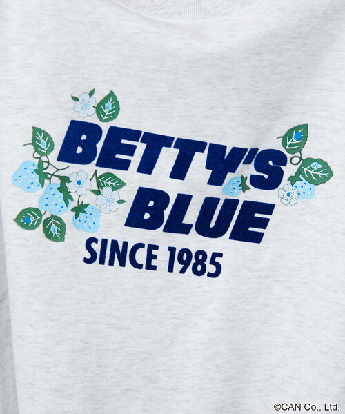 PUBLUX(パブリュクス)の「PUBLUX/パブリュクス BETTY'S BLUE フロッキー ロゴ Tシャツ 限定展開(Tシャツ/カットソー・レディース・ライトグレー/ブラック/ピンク/ブラウン・フリ-)」の19枚目の写真