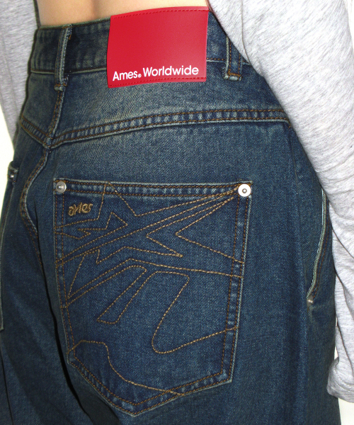 AMESWORLDWIDE(アメスワールドワイド)の「STITCH BALLOON FIT DENIM PANTS BLUE(デニムパンツ・レディース・その他・LARGE/MEDIUM/SMALL)」の4枚目の写真