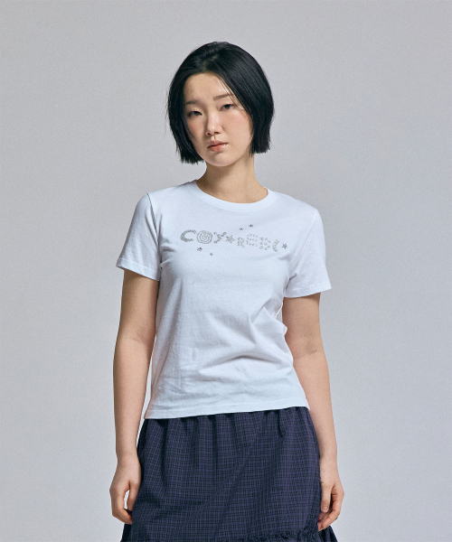 AWESOME STUDIO(オーサムスタジオ)の「リトルスターTシャツホワイト(Tシャツ/カットソー・レディース・ホワイト・FREE)」の4枚目の写真
