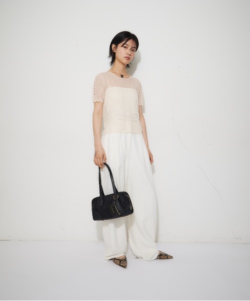 THEATRE PRODUCTS(シアタープロダクツ)の「ポーチ付きスクエアショルダーバッグM(ショルダーバッグ・レディース・ブラック/ベージュ/ブラウン・FREE)」の7枚目の写真