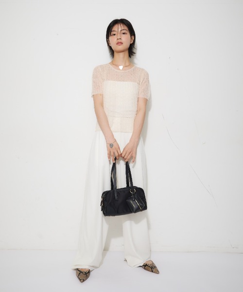 THEATRE PRODUCTS(シアタープロダクツ)の「ポーチ付きスクエアショルダーバッグM(ショルダーバッグ・レディース・ブラック/ベージュ/ブラウン・FREE)」の8枚目の写真