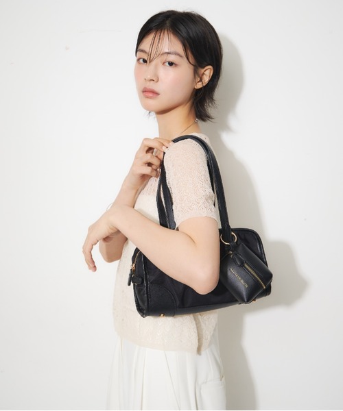 THEATRE PRODUCTS(シアタープロダクツ)の「ポーチ付きスクエアショルダーバッグM(ショルダーバッグ・レディース・ブラック/ベージュ/ブラウン・FREE)」の6枚目の写真
