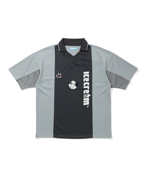 ICECREAM(アイスクリーム)の「FOOTBALL SHIRT(Tシャツ/カットソー・メンズ・ホワイト/グレー/ネイビー・MEDIUM/LARGE)」の3枚目の写真