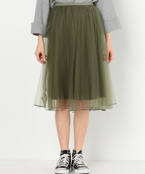 Another Edition（アナザーエディション）の「チュールスカート/AEBFC チュール SK◆（スカート・レディース・ライトグレー/ナチュラル/オリーブ/ブラック・FREE）」の6枚目の写真