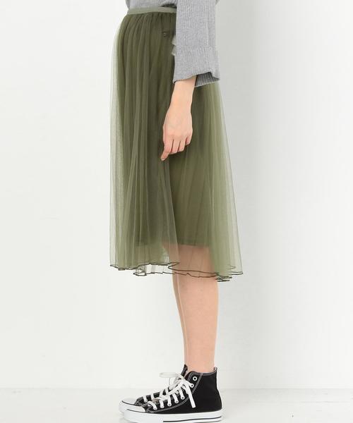 Another Edition（アナザーエディション）の「チュールスカート/AEBFC チュール SK◆（スカート・レディース・ライトグレー/ナチュラル/オリーブ/ブラック・FREE）」の7枚目の写真