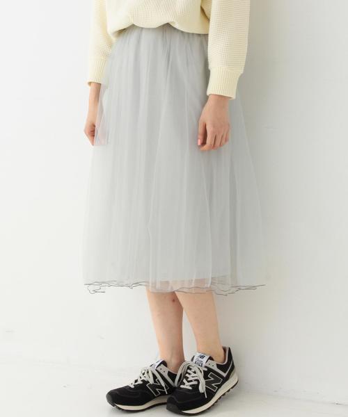 Another Edition（アナザーエディション）の「チュールスカート/AEBFC チュール SK◆（スカート・レディース・ライトグレー/ナチュラル/オリーブ/ブラック・FREE）」の13枚目の写真