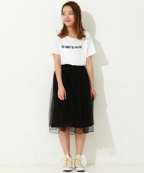 Another Edition（アナザーエディション）の「チュールスカート/AEBFC チュール SK◆（スカート・レディース・ライトグレー/ナチュラル/オリーブ/ブラック・FREE）」の20枚目の写真