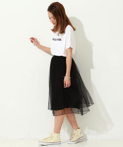Another Edition（アナザーエディション）の「チュールスカート/AEBFC チュール SK◆（スカート・レディース・ライトグレー/ナチュラル/オリーブ/ブラック・FREE）」の21枚目の写真