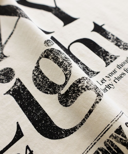 andme（アンドミー）の「ピグメント加工ビッグロゴプリントTシャツ（Tシャツ/カットソー・レディース・チャコールグレー/キナリ/ブラウン・M）」の15枚目の写真