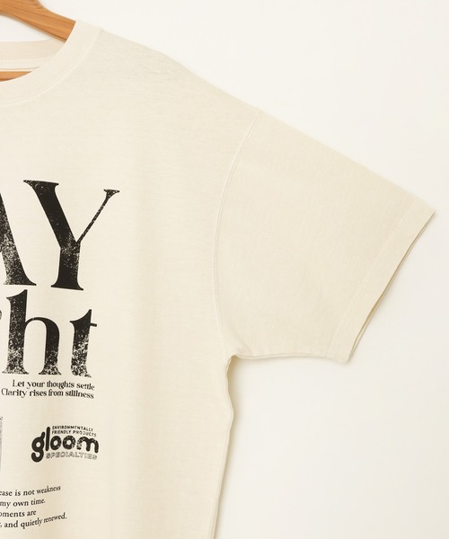 andme（アンドミー）の「ピグメント加工ビッグロゴプリントTシャツ（Tシャツ/カットソー・レディース・チャコールグレー/キナリ/ブラウン・M）」の19枚目の写真