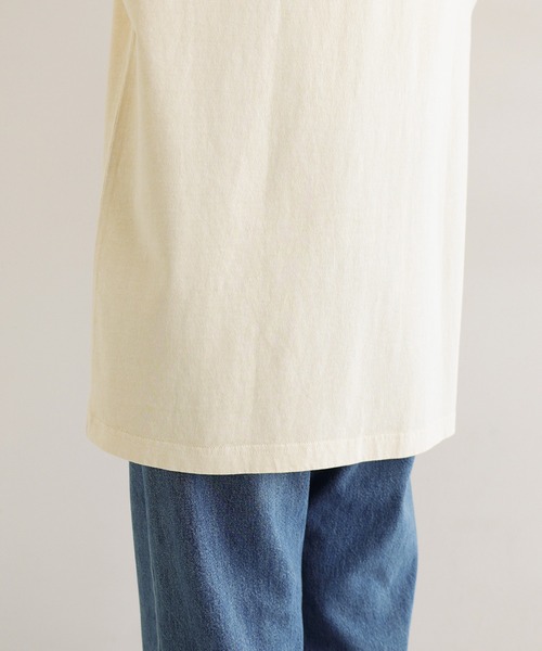 andme（アンドミー）の「ピグメント加工ビッグロゴプリントTシャツ（Tシャツ/カットソー・レディース・チャコールグレー/キナリ/ブラウン・M）」の16枚目の写真