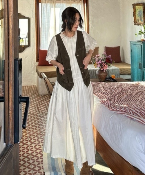 FAVORITO(ファヴォリート)の「リラックスワンピース(ワンピース・レディース・ブラック/ホワイト・F)」の10枚目の写真